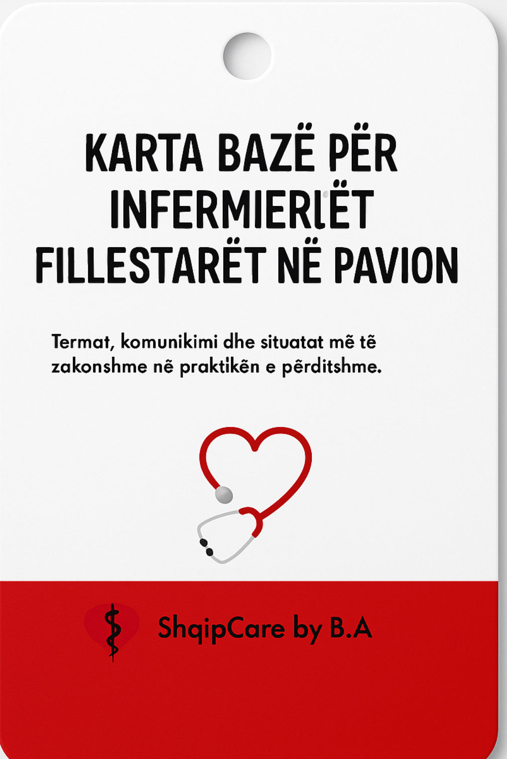 Kartat profesionale për infermierë – Shqipcare (Set 11 copë)”